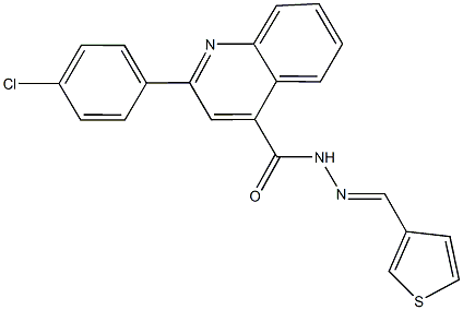 402850-41-3 2-(4-chlorophenyl)-N'-(3-thienylmethylene)-4-quinolinecarbohydrazide