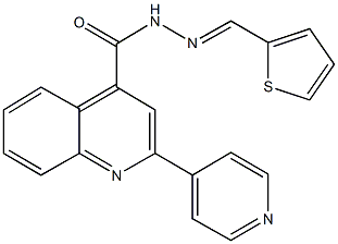 2-(4-pyridinyl)-N'-(2-thienylmethylene)-4-quinolinecarbohydrazide,402851-41-6,结构式