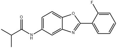 N-[2-(2-fluorophenyl)-1,3-benzoxazol-5-yl]-2-methylpropanamide|