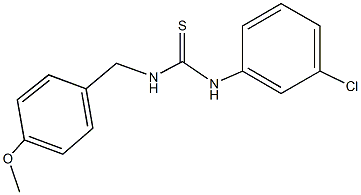 N-(3-chlorophenyl)-N'-(4-methoxybenzyl)thiourea Structure