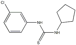 N-(3-chlorophenyl)-N'-cyclopentylthiourea Structure