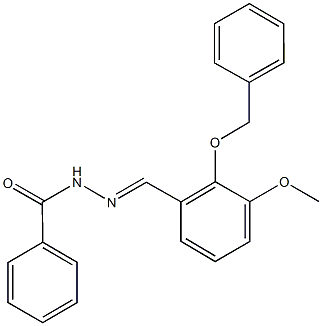 N'-[2-(benzyloxy)-3-methoxybenzylidene]benzohydrazide Structure