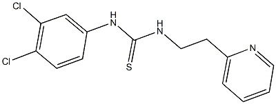 N-(3,4-dichlorophenyl)-N'-[2-(2-pyridinyl)ethyl]thiourea Struktur