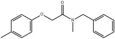 N-benzyl-N-methyl-2-(4-methylphenoxy)acetamide Struktur