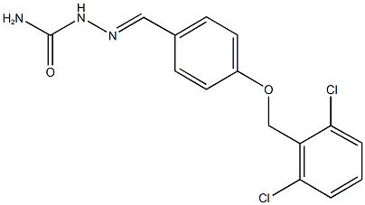 4-[(2,6-dichlorobenzyl)oxy]benzaldehyde semicarbazone Structure