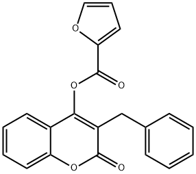 3-benzyl-2-oxo-2H-chromen-4-yl 2-furoate Structure