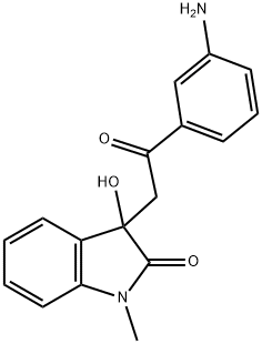 3-[2-(3-aminophenyl)-2-oxoethyl]-3-hydroxy-1-methyl-1,3-dihydro-2H-indol-2-one|