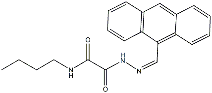 2-[2-(9-anthrylmethylene)hydrazino]-N-butyl-2-oxoacetamide,404370-27-0,结构式