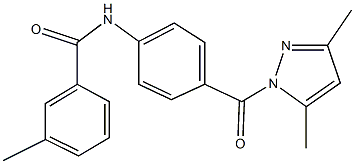 404371-81-9 N-{4-[(3,5-dimethyl-1H-pyrazol-1-yl)carbonyl]phenyl}-3-methylbenzamide