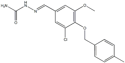 3-chloro-5-methoxy-4-[(4-methylbenzyl)oxy]benzaldehyde semicarbazone,404380-12-7,结构式