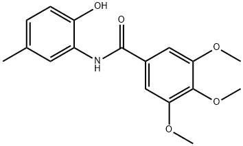 N-(2-hydroxy-5-methylphenyl)-3,4,5-trimethoxybenzamide Structure