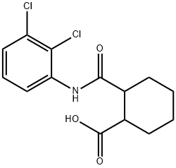 2-[(2,3-dichloroanilino)carbonyl]cyclohexanecarboxylic acid Structure