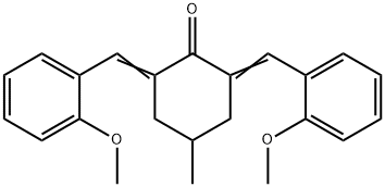 2,6-bis(2-methoxybenzylidene)-4-methylcyclohexanone,404917-13-1,结构式