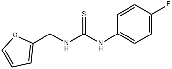 N-(4-fluorophenyl)-N'-(2-furylmethyl)thiourea 结构式