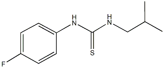 N-(4-fluorophenyl)-N'-isobutylthiourea 结构式