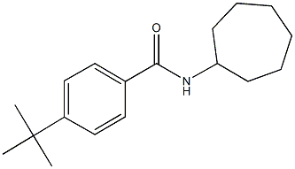 4-tert-butyl-N-cycloheptylbenzamide Structure