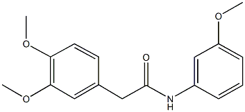 2-(3,4-dimethoxyphenyl)-N-(3-methoxyphenyl)acetamide,405149-02-2,结构式