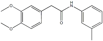 2-(3,4-dimethoxyphenyl)-N-(3-methylphenyl)acetamide Structure