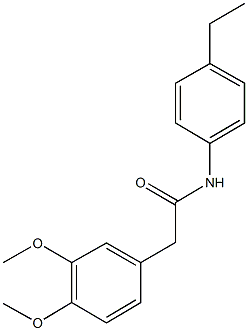 2-(3,4-dimethoxyphenyl)-N-(4-ethylphenyl)acetamide,405149-33-9,结构式