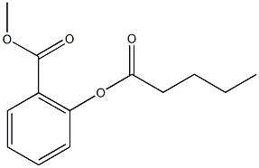 methyl 2-(pentanoyloxy)benzoate 化学構造式