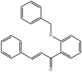 1-[2-(benzyloxy)phenyl]-3-phenyl-2-propen-1-one 化学構造式