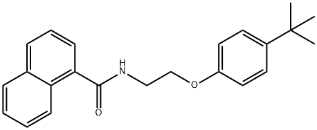 N-[2-(4-tert-butylphenoxy)ethyl]-1-naphthamide Structure