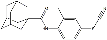 4-[(1-adamantylcarbonyl)amino]-3-methylphenyl thiocyanate Structure