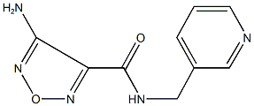 4-amino-N-(pyridin-3-ylmethyl)-1,2,5-oxadiazole-3-carboxamide,405278-60-6,结构式