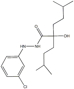 40590-00-9 N'-(3-chlorophenyl)-2-hydroxy-2-isopentyl-5-methylhexanohydrazide