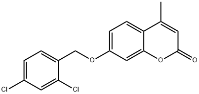 7-[(2,4-dichlorobenzyl)oxy]-4-methyl-2H-chromen-2-one Structure