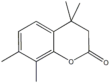 4,4,7,8-tetramethyl-2-chromanone 结构式