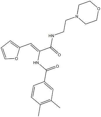 N-[2-(2-furyl)-1-({[2-(4-morpholinyl)ethyl]amino}carbonyl)vinyl]-3,4-dimethylbenzamide,406177-73-9,结构式