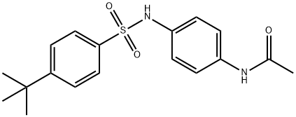 N-(4-{[(4-tert-butylphenyl)sulfonyl]amino}phenyl)acetamide 结构式