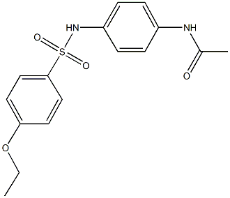 N-(4-{[(4-ethoxyphenyl)sulfonyl]amino}phenyl)acetamide Struktur