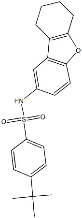 4-tert-butyl-N-(6,7,8,9-tetrahydrodibenzo[b,d]furan-2-yl)benzenesulfonamide|