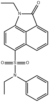 N,1-diethyl-2-oxo-N-phenyl-1,2-dihydrobenzo[cd]indole-6-sulfonamide Structure