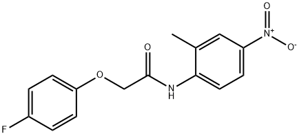 2-(4-fluorophenoxy)-N-{4-nitro-2-methylphenyl}acetamide Structure