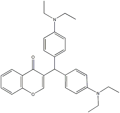 40683-06-5 3-{bis[4-(diethylamino)phenyl]methyl}-4H-chromen-4-one