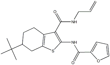 N-{3-[(allylamino)carbonyl]-6-tert-butyl-4,5,6,7-tetrahydro-1-benzothien-2-yl}-2-furamide|