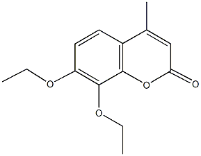 7,8-diethoxy-4-methyl-2H-chromen-2-one Struktur