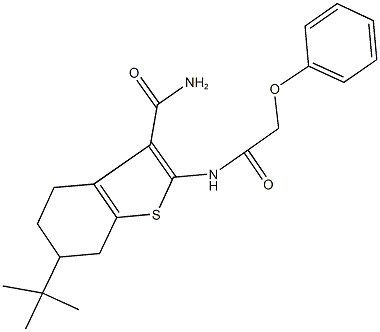 407587-26-2 6-tert-butyl-2-[(phenoxyacetyl)amino]-4,5,6,7-tetrahydro-1-benzothiophene-3-carboxamide