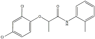 2-(2,4-dichlorophenoxy)-N-(2-methylphenyl)propanamide Structure