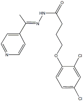 4-(2,4-dichlorophenoxy)-N'-[1-(4-pyridinyl)ethylidene]butanohydrazide Structure