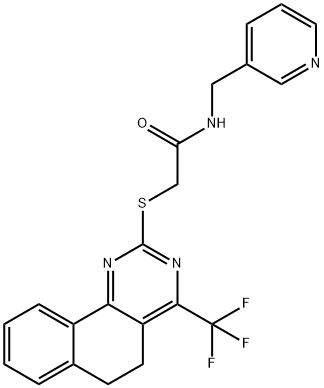 409352-17-6 N-(3-pyridinylmethyl)-2-{[4-(trifluoromethyl)-5,6-dihydrobenzo[h]quinazolin-2-yl]sulfanyl}acetamide