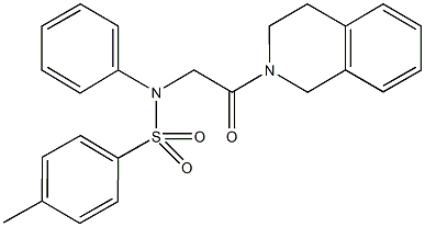 N-[2-(3,4-dihydro-2(1H)-isoquinolinyl)-2-oxoethyl]-4-methyl-N-phenylbenzenesulfonamide Structure