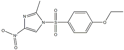 1-[(4-ethoxyphenyl)sulfonyl]-4-nitro-2-methyl-1H-imidazole Struktur