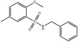 N-benzyl-2-methoxy-5-methylbenzenesulfonamide Structure