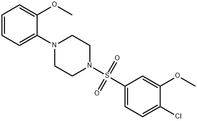 1-[(4-chloro-3-methoxyphenyl)sulfonyl]-4-(2-methoxyphenyl)piperazine|