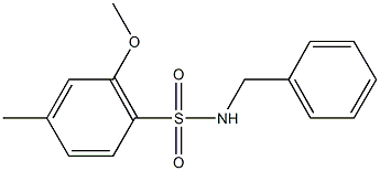 N-benzyl-2-methoxy-4-methylbenzenesulfonamide Structure