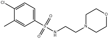 4-chloro-3-methyl-N-[2-(4-morpholinyl)ethyl]benzenesulfonamide,409357-41-1,结构式